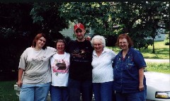 Amanda Clabaugh; Jolene Clabaugh; Matt Clabaugh; Julia (Judy) Kish Dorrough; Becky Diment; family